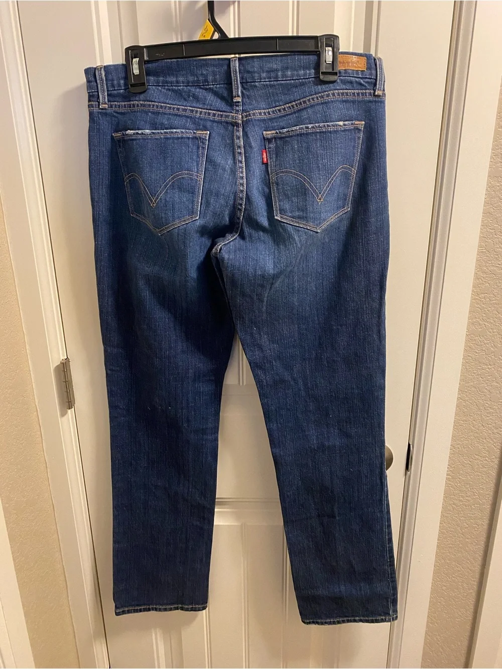 Levis Jeans 11 Juniors Straight Leg 424 Stretch Blue Denim Y2K 2008